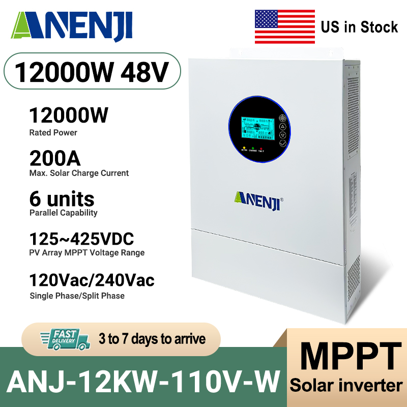 Drone Solar Charger - ANENJI 12kW 120V/240V AC 태양광 인버터