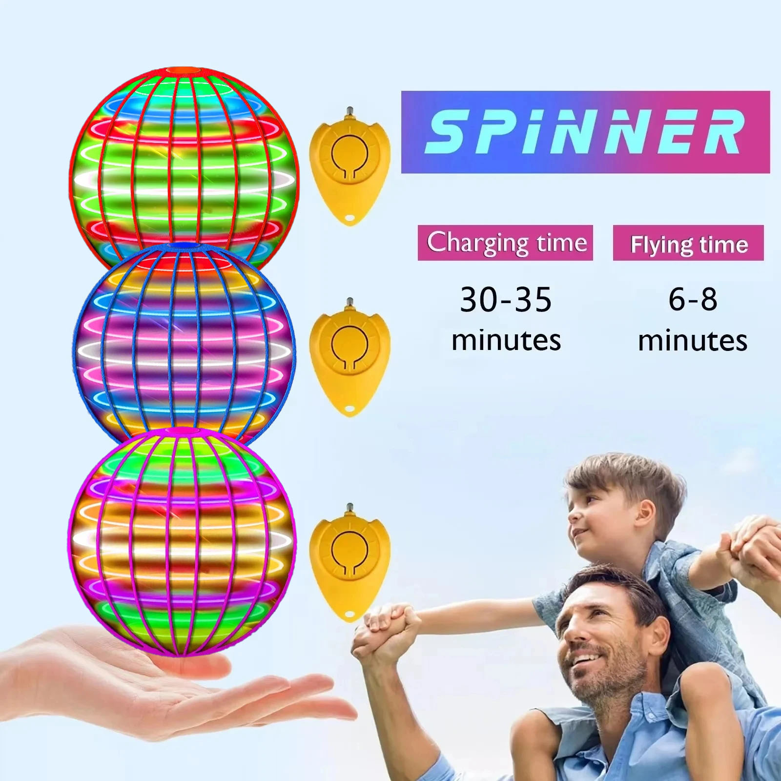 플라잉 볼 부메랑 Flyorb 매직 LED 조명 드론  - Drone Strobe Light 리뷰 및 가격